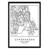 POSTER Kopenhagen Stadtkarte – Nordisch A4 Rahmenlos - Klar, Papier (29.7/5/21cm) - Nacnic