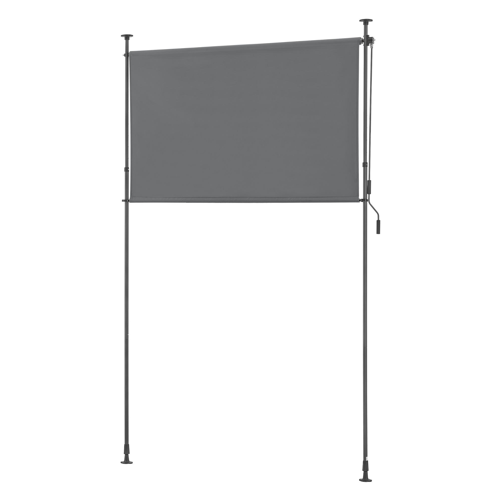 AUSSENROLLO Cimarra - Dunkelgrau, Textil/Metall (200/270cm) - pro.tec