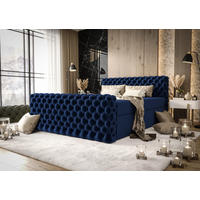 BOXBETT Figo IV Dunkelblau 180x200 cm - Dunkelblau, Textil (180/200cm) - B&B Home