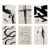 POSTER Set Mit 6 Illustrationen Von Franz Kline Abstrakter A3 Rahmenlos - Klar, Papier (29/3cm) - Nacnic