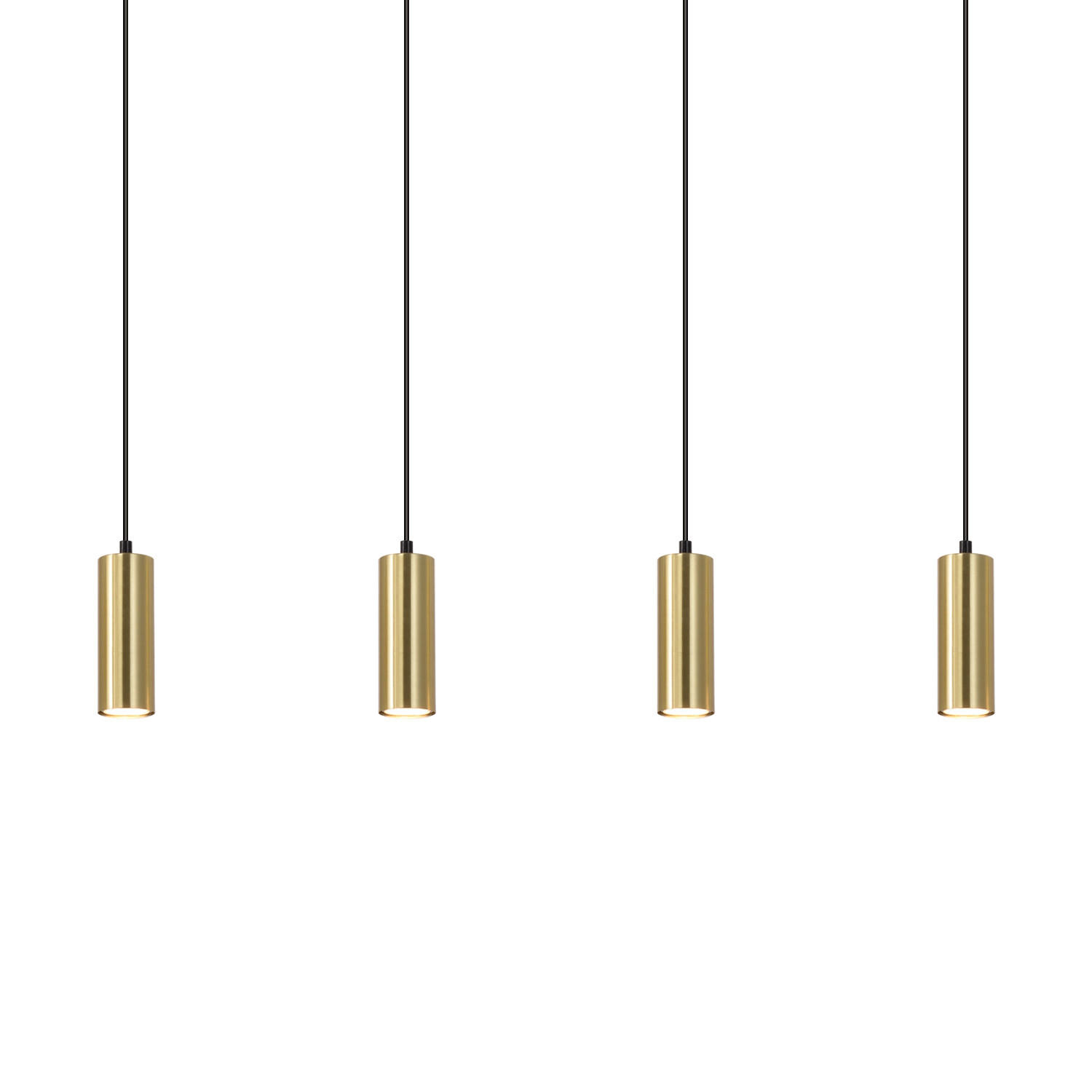 HÄNGELEUCHTE Glück 60/6/170 cm - Goldfarben, Metall (60/6/170cm) - Nettlife