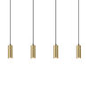 HÄNGELEUCHTE Glück 60/6/170 cm - Goldfarben, Metall (60/6/170cm) - Nettlife