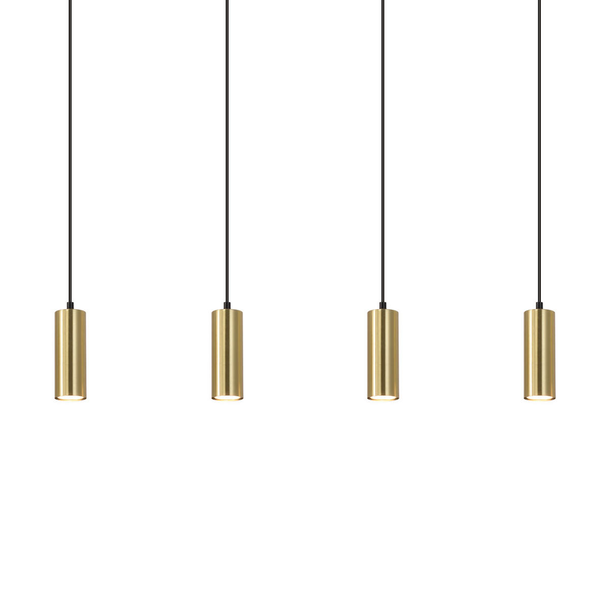 HÄNGELEUCHTE Glück 60/6/170 cm - Goldfarben, Metall (60/6/170cm) - Nettlife