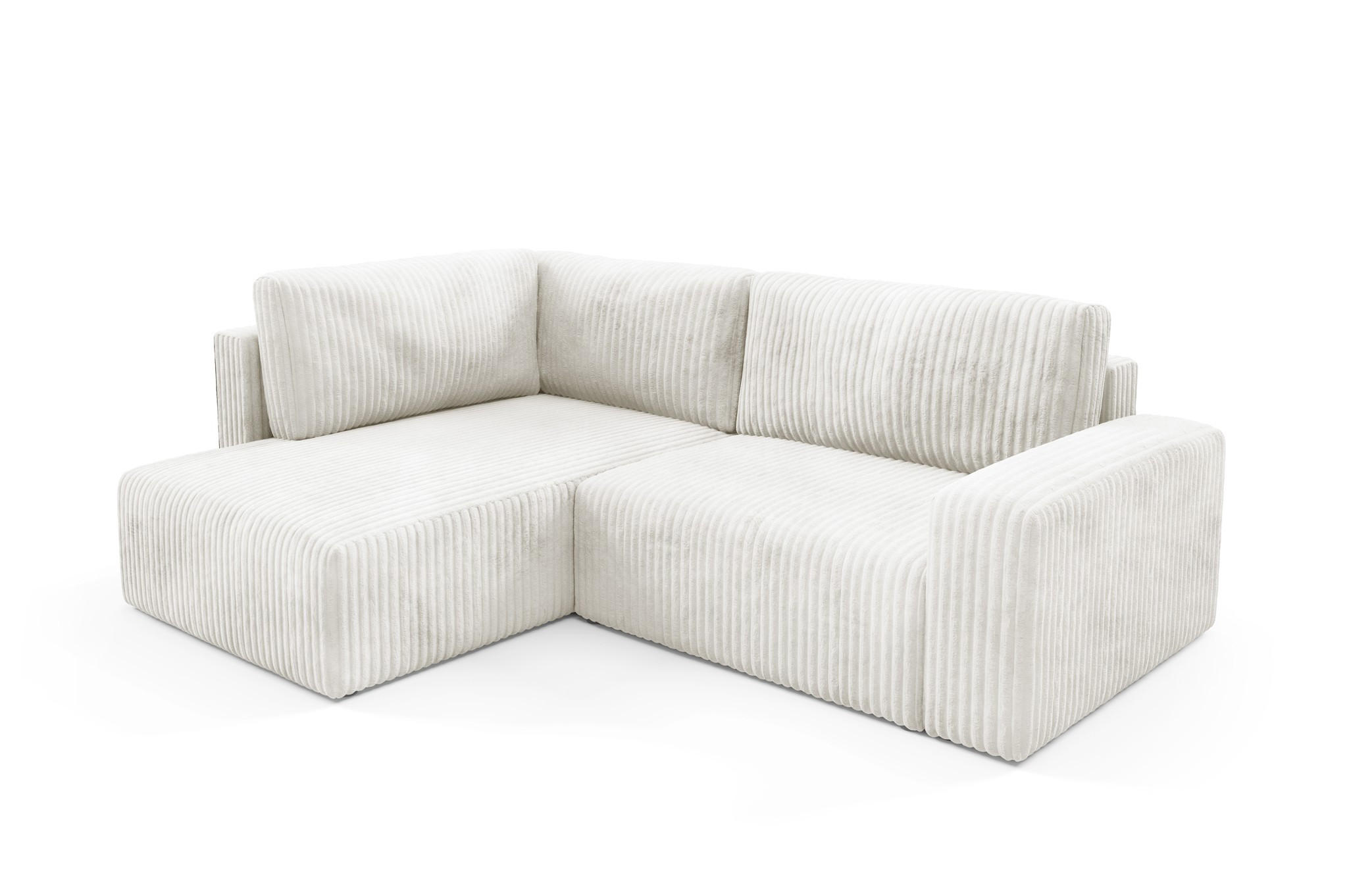 ECKSOFA Natalia Xl - Creme, Holzwerkstoff/Textil (182/245cm) - Fun Möbel