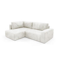 ECKSOFA Natalia Xl - Creme, Holzwerkstoff/Textil (182/245cm) - Fun Möbel