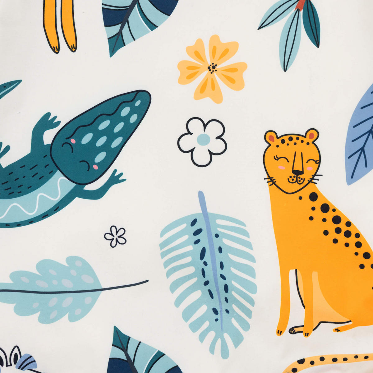 KINDERSITZSACK Safari Druck - Weiß, Textil (53/50/53cm) - icon