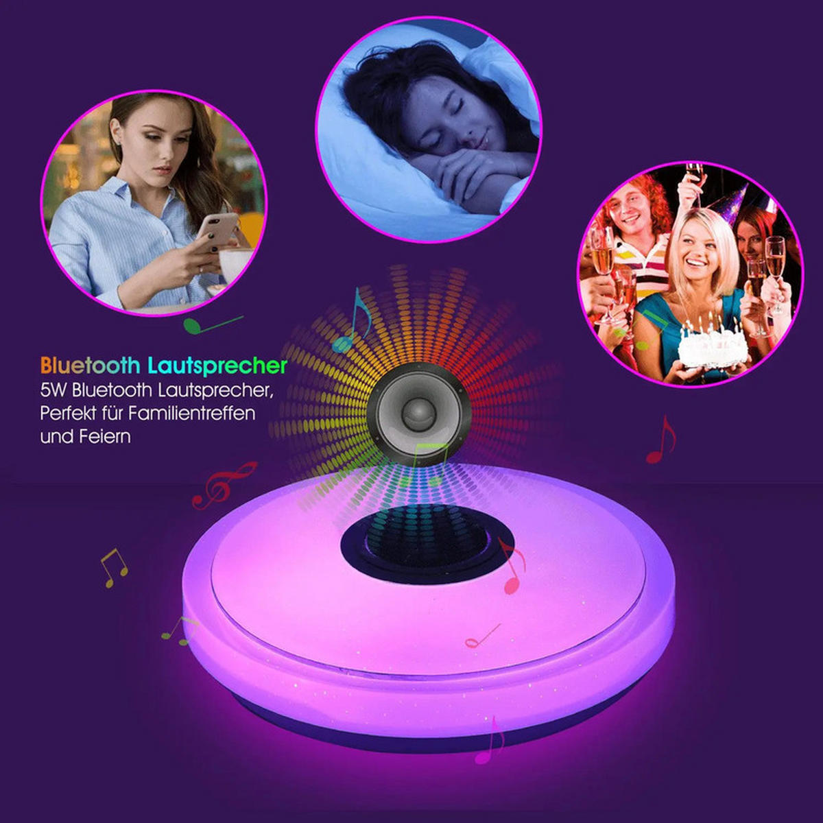 LED-DECKENLEUCHTE 40×5.5 cm - Weiß, Kunststoff (40/40/5.5cm) - Coonoor