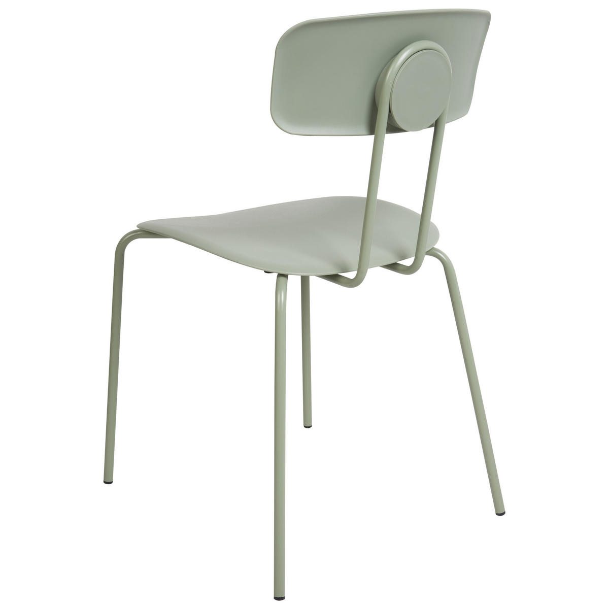 ESSZIMMERSTUHL 2er-Set Limettengrün Sibley - Hellgrün, Kunststoff (45/79/49cm) - Beliani