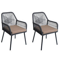 GARTENSTUHL Anthrazit, Taupe - Taupe/Anthrazit, Textil (54/81/62cm) - MCW