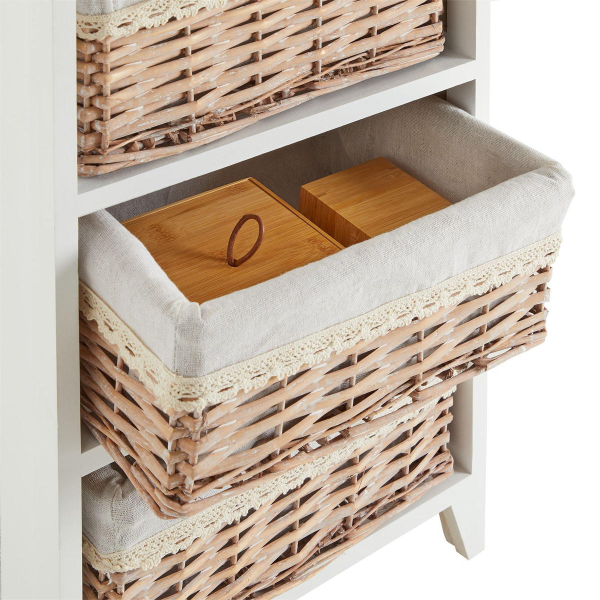 KOMMODE PROVENCE - Weiß, Holz (42/80/31cm) - CARO-Möbel