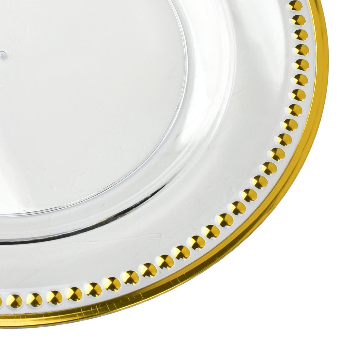 SERVIERTELLER Blanche Golden 33/33/1.5cm Plastik - Goldfarben, Kunststoff (33/1.5/33cm) - Mondex
