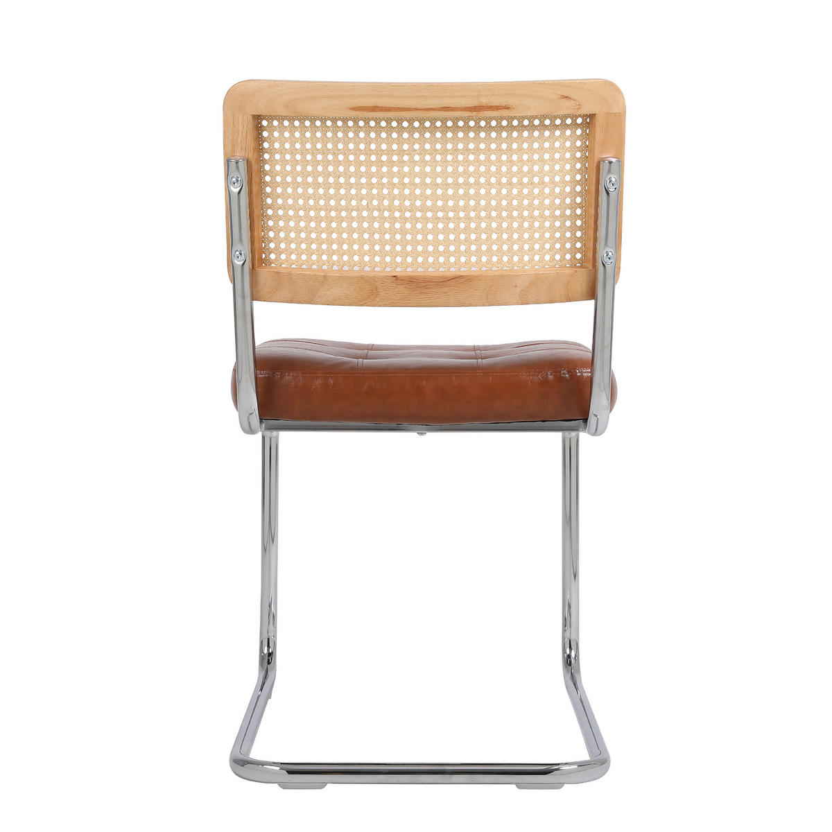 ESSZIMMERSTUHL 2er-Set mit Rattanlehne, Braun - Braun, Kunststoff (50/85/61cm)