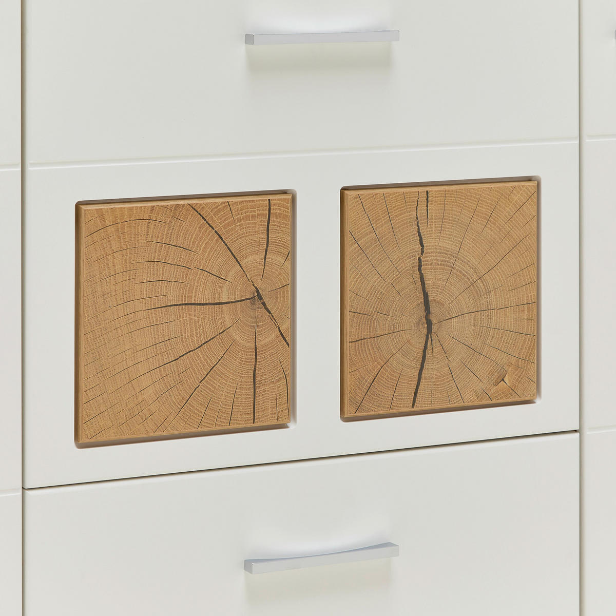 SIDEBOARD Fun Plus Weiß/Eichefarben - Weiß, Holzwerkstoff (170/94/42cm) - Mömax