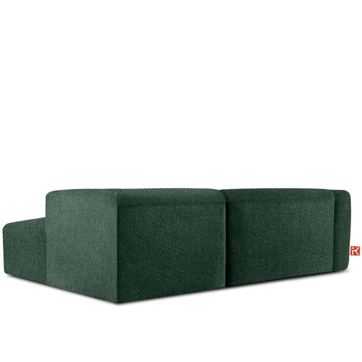 ECKSOFA RECHTS BUFFO, Dunkelgrün - Dunkelgrün, Holz/Holzwerkstoff (225/176cm) - KONSIMO®