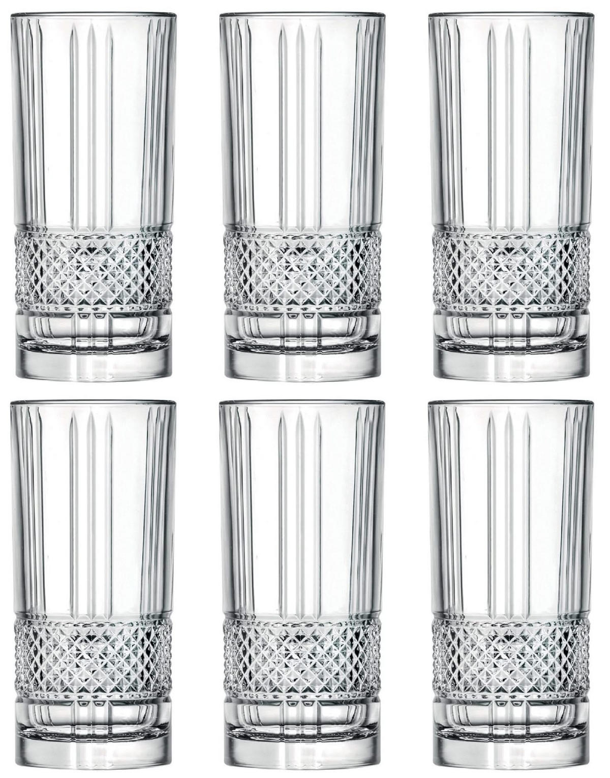 LONGDRINKGLAS Monea LONGDRINKGLÄSER - 290 ml - 6 Stück - Transparent, Glas (0.29L) - Cookinglife