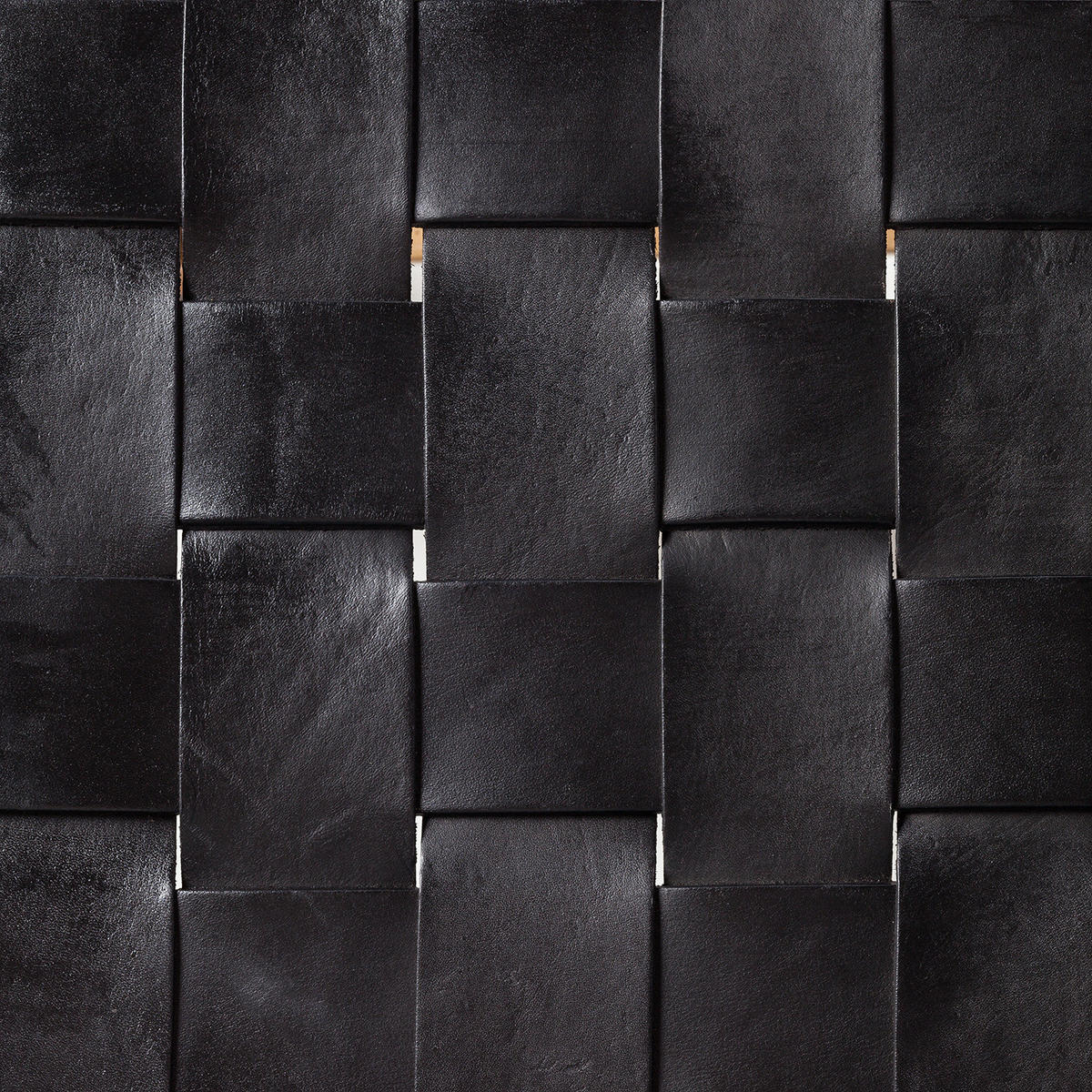 SITZBANK - Echtleder / Teak massiv - Schwarz/Teakfarben, Leder (100/40/35cm) - home24