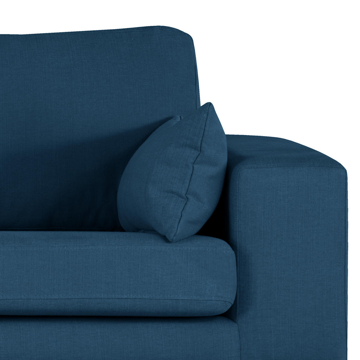 3-SITZER SOFA - Blau, Naturmaterialien (237/81/88cm) - home24