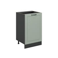 SPODNÍ SKŘÍŇKA KUCHYŇSKÉ LINKY R-Line, Mint venkovský dům/Antracit, 50 cm bez pracovní desky - antracitová/zelená barva, kompozitní dřevo (50/81.6/46cm) - Vicco