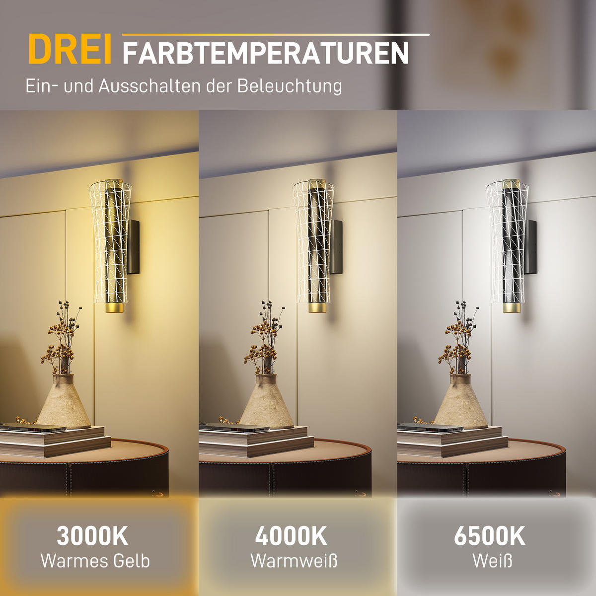 WANDLEUCHTE 2er Set Metall Acryl Schwarz - Schwarz, Metall (11/10.5/30.7cm) - HOMCOM