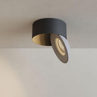 LED-AUFBAULEUCHTE Santa Neo Schwarz/Weiß Warmweiß - Schwarz/Weiß, Metall (10.8/10.8/5cm) - s.luce