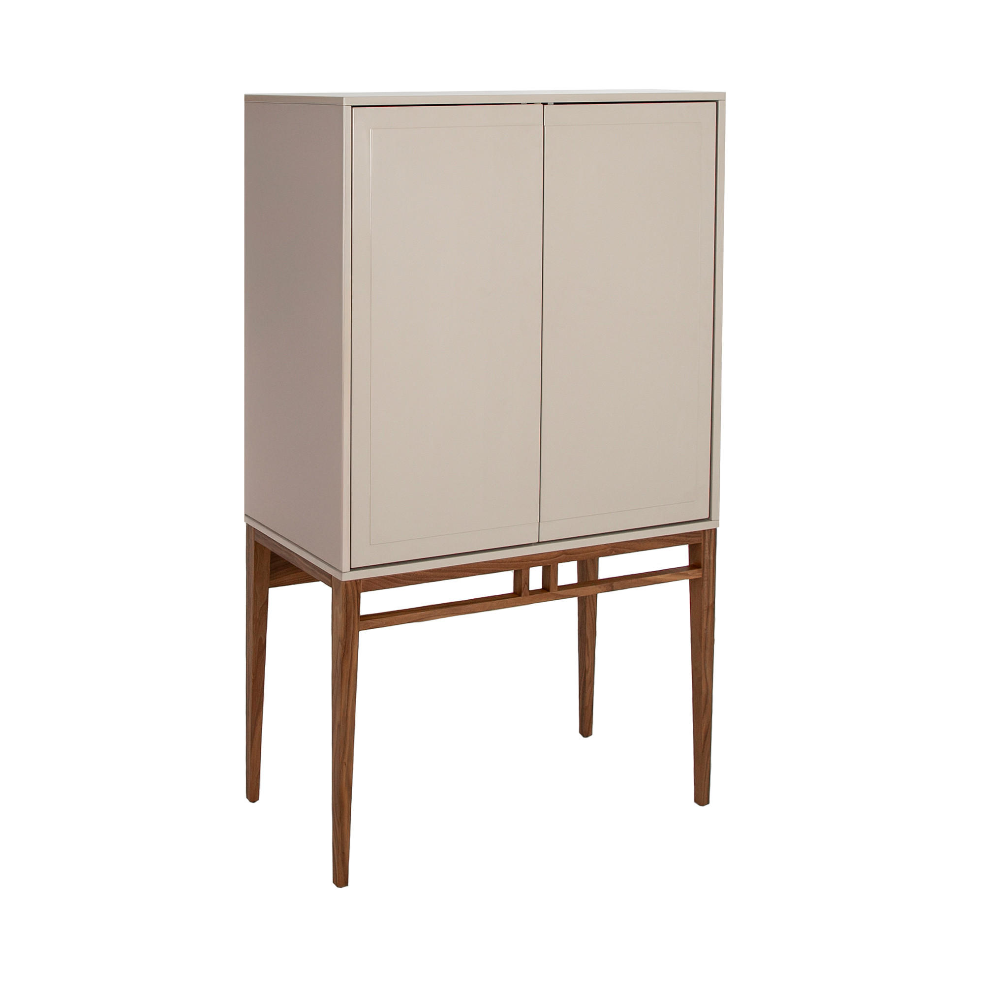 HIGHBOARD Walnuss Grau 90/40/150 cm - Walnussfarben/Grau, Holz (90/150/40cm) - ANGEL CERDA