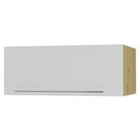KLAPPHÄNGESCHRANK Kvantum W6B/90 Weiß Matt / Eiche Artisan Matt 90 / 59 / 36cm - Eiche Artisan/Weiß, Holz/Holzwerkstoff (90/36/59cm) - Feldmann-Wohnen