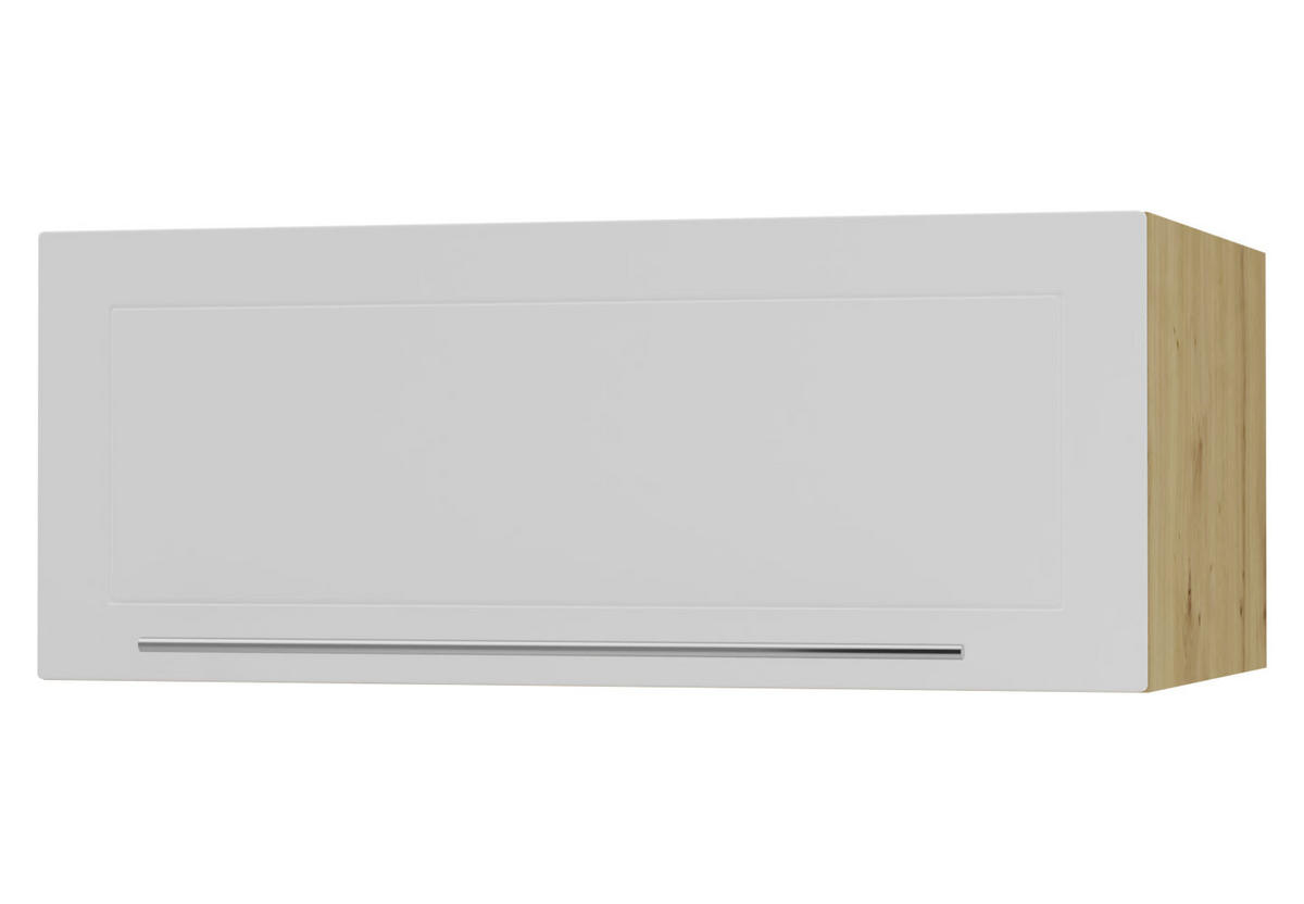 KLAPPHÄNGESCHRANK Kvantum W6B/90 Weiß Matt / Eiche Artisan Matt 90 / 59 / 36cm - Eiche Artisan/Weiß, Holz/Holzwerkstoff (90/36/59cm) - Feldmann-Wohnen