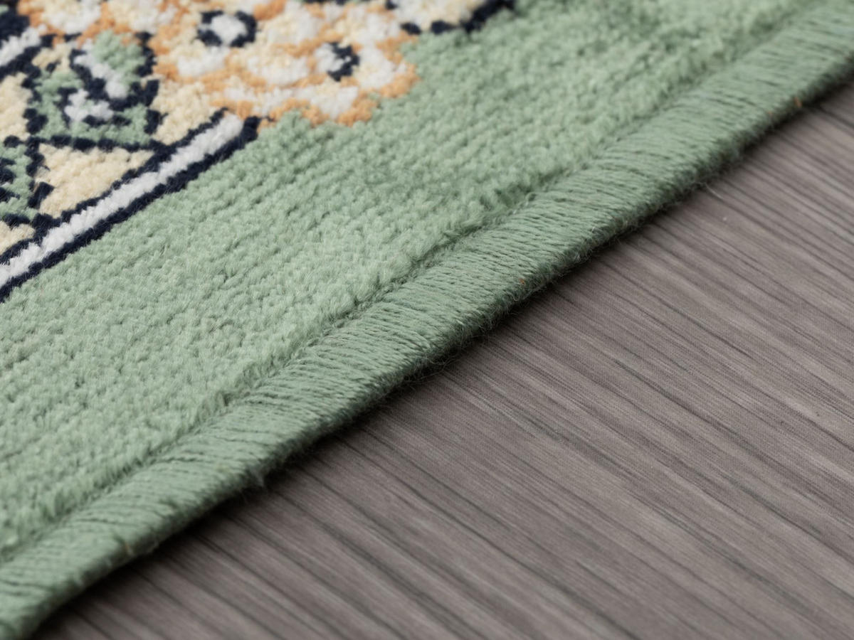 ORIENTTEPPICH 67/210 cm Riad Tabriz - Grün, Textil (67/210cm) - Steffensmeier
