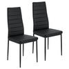 ESSZIMMERSTUHL Loja 2er-Set schwarz - Schwarz, Metall (41/96/49cm) - Juskys