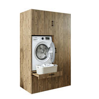 WASCHMASCHINENSCHRANK Serie 2 127cm Breit, 205cm Hoch - Eichefarben, Holzwerkstoff (127/205/67cm)
