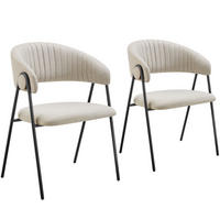 ARMLEHNSTUHL 2er Set Bedano 60 x 58 x 85 cm greige - Greige, Kunststoff (60/85/58cm) - tectake