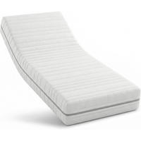 KALTSCHAUMMATRATZE 120x200 cm 25 cm hoch 7 Zonen H2 H3 ergonomisch orthopaedisch atmungsaktiv - Weiß, Textil (120/200cm) - Schlaftroll