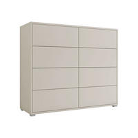 KOMMODE Gesita K8SZ - Kaschmir/Silberfarben, Holzwerkstoff/Kunststoff (120/93/41cm) - MIRJAN24