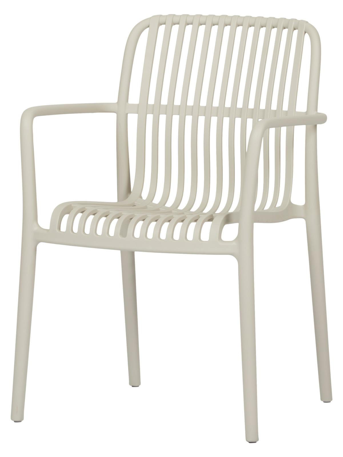 GARTENSTUHL, Iben, Sandfarben, Kunststoff, 56 x 58 x 83 cm - Sandfarben, Kunststoff (56/83/58cm) - ebuy24