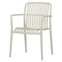 GARTENSTUHL, Iben, Sandfarben, Kunststoff, 56 x 58 x 83 cm - Sandfarben, Kunststoff (56/83/58cm) - ebuy24