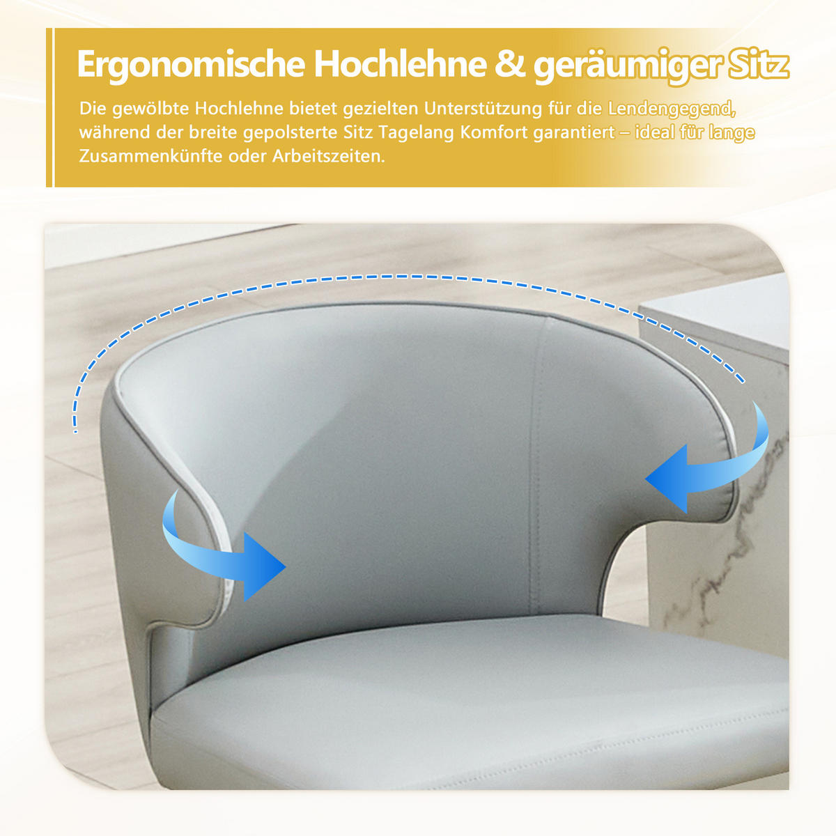BARHOCKER DE-36724 2er-Set höhenverstellbar mit 360°-Drehung Hellgrau - Hellgrau, Metall (45/110/49.7cm) - ComfortXL