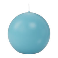 KUGELKERZEN Türkis Ø 100 mm, 6 Stück - Türkis, Paraffin (10/10/10cm) - Wiedemann Kerzen