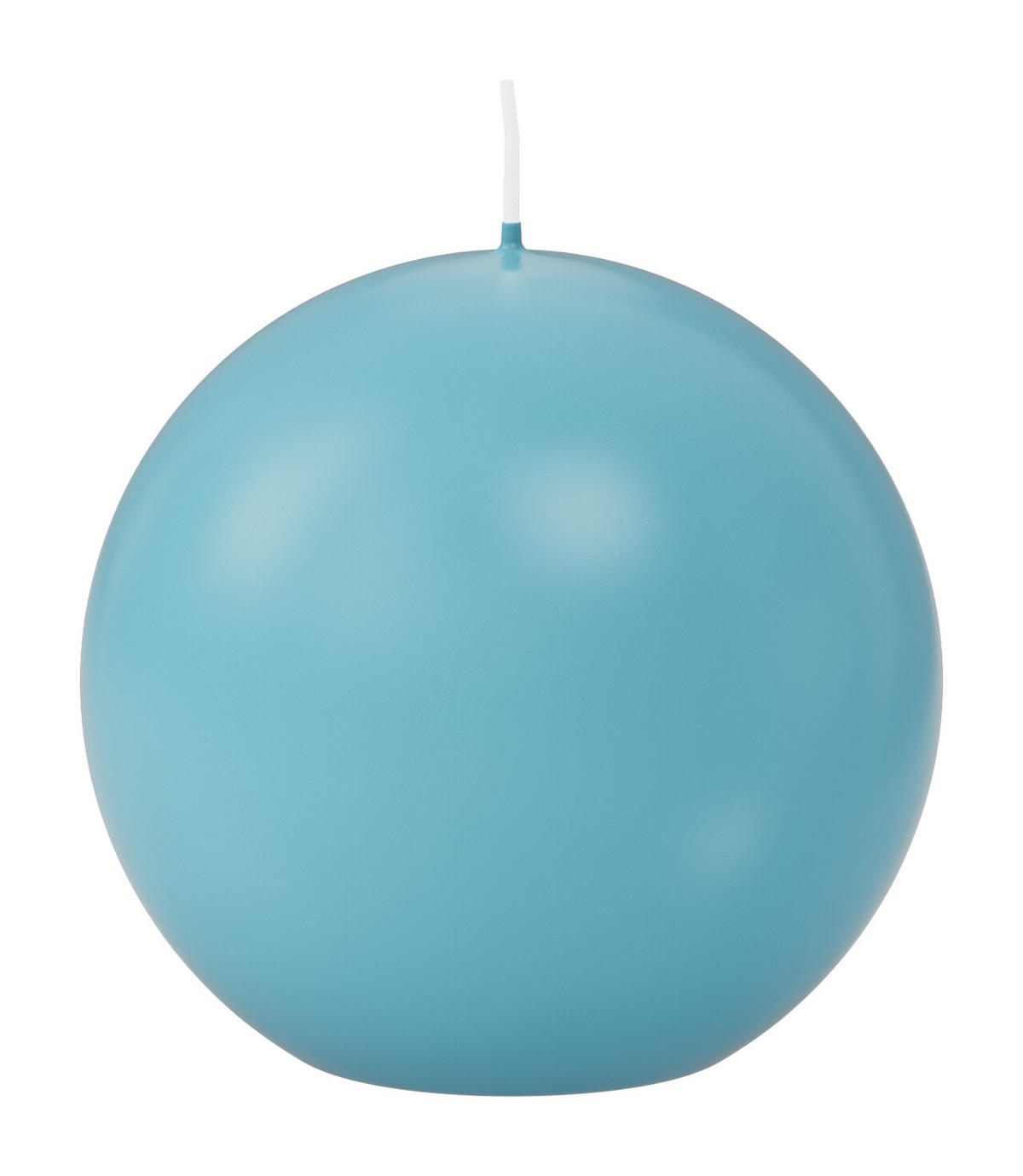 KUGELKERZEN Türkis Ø 100 mm, 6 Stück - Türkis, Paraffin (10/10/10cm) - Wiedemann Kerzen