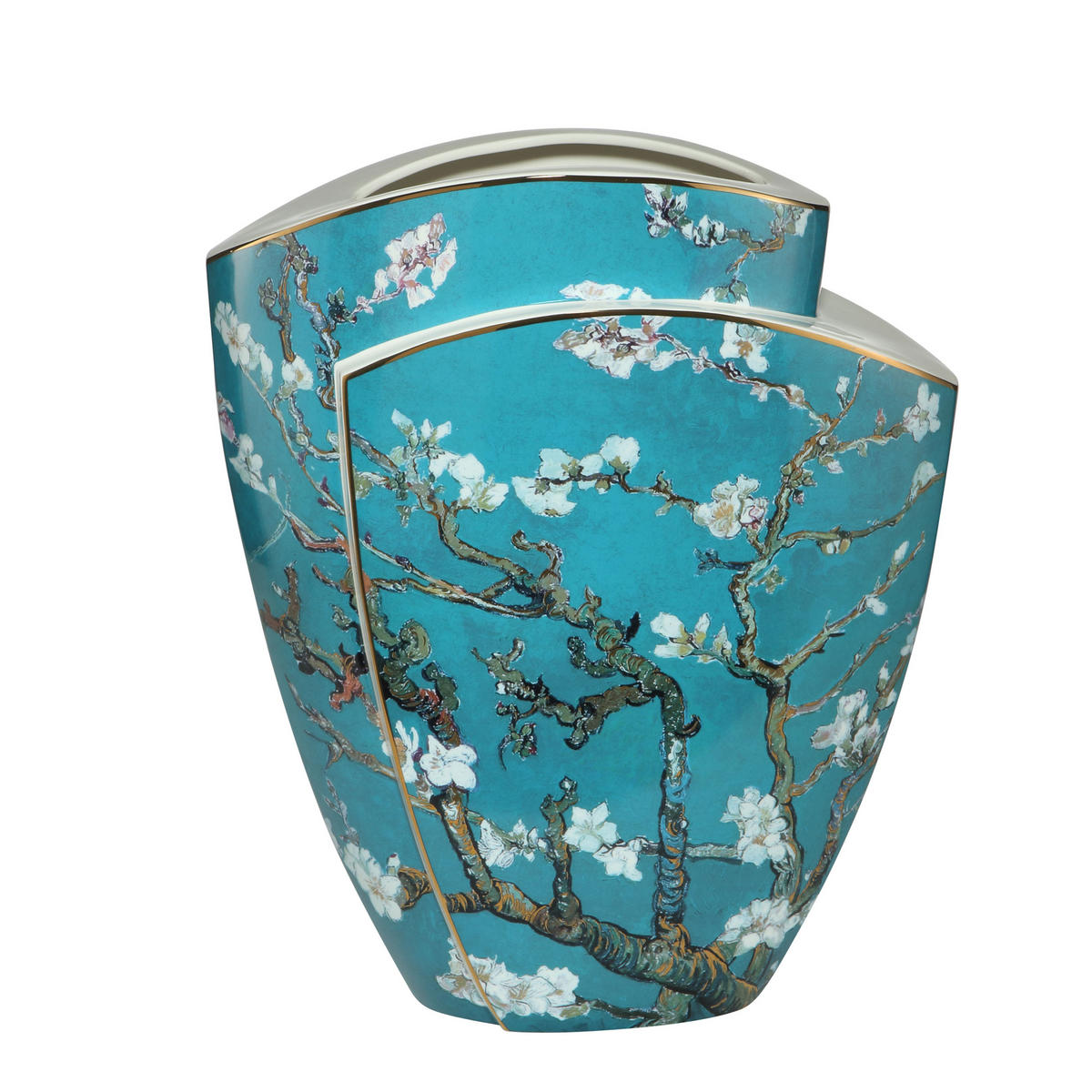 VASE Vincent van Gogh - Mandelbaum Blau, Porzellan, Bunt, 43 cm - Multicolor, Keramik (43cm) - Goebel