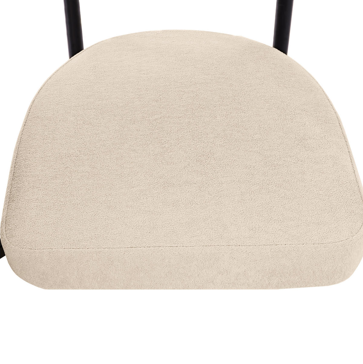 ESSZIMMERSTUHL 2er-Set mit breiter Sitzfläche 70 x 62 x 84 cm Beige - Beige, Metall (62/84/70cm) - Meubliv