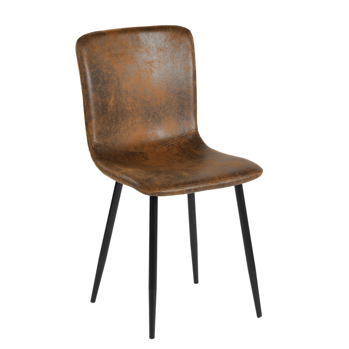 ESSTISCH SET weiß und braun - Braun/Weiß, Holzwerkstoff/Metall (70/75/110cm) - Urban Meuble