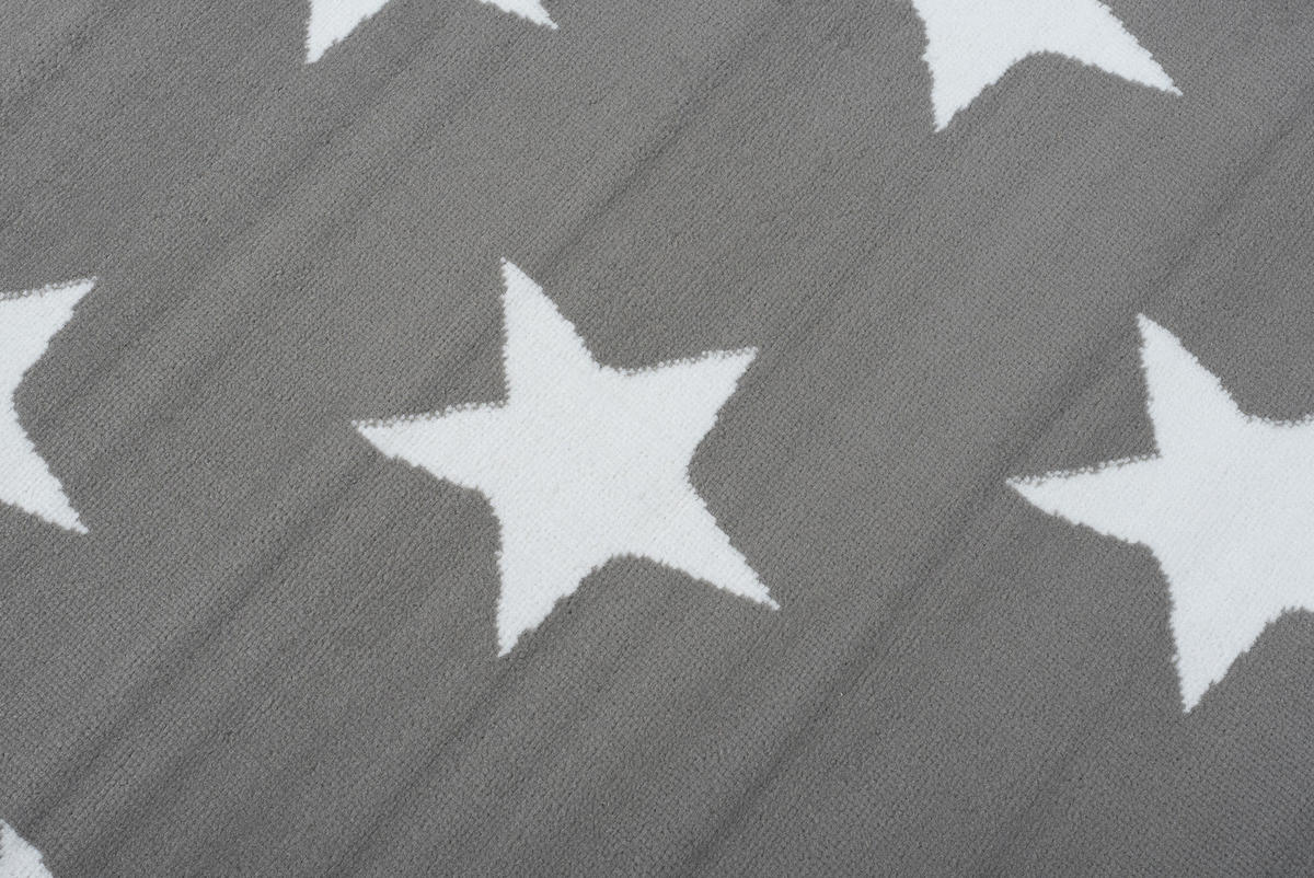 TEPPICH LUXURY Grau Geometrisch Sterne 200/300 cm - Grau, Textil (200/300cm) - Tapiso