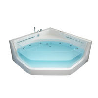 WHIRLPOOL PACIFICO - Weiß, Keramik (150/55/150cm) - Home Deluxe
