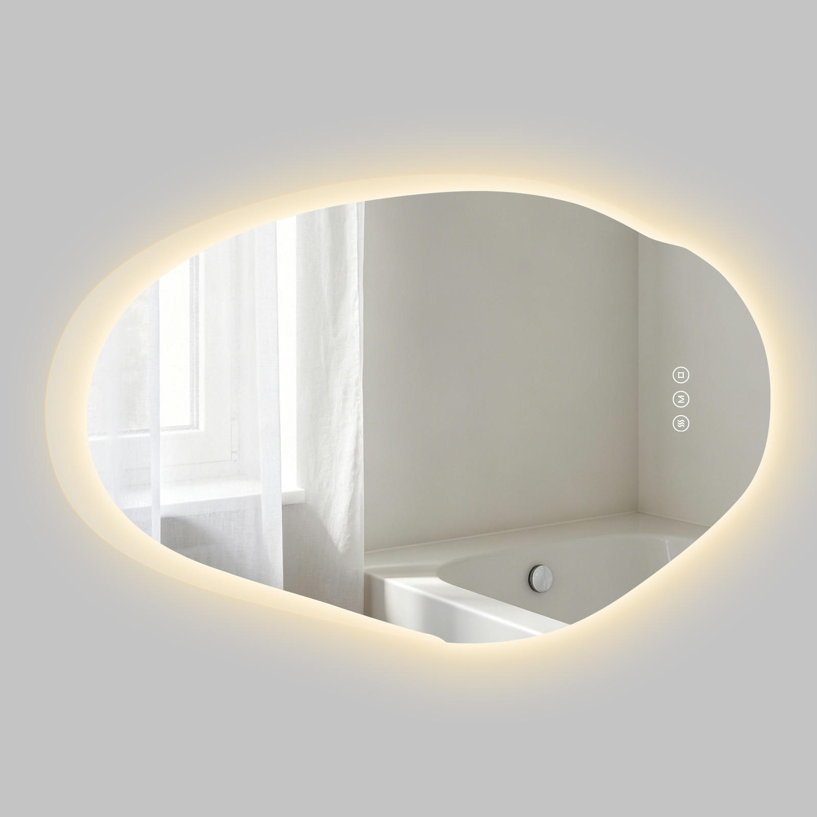 S'afielina Badspiegel Transparent 85x55x2.5 cm