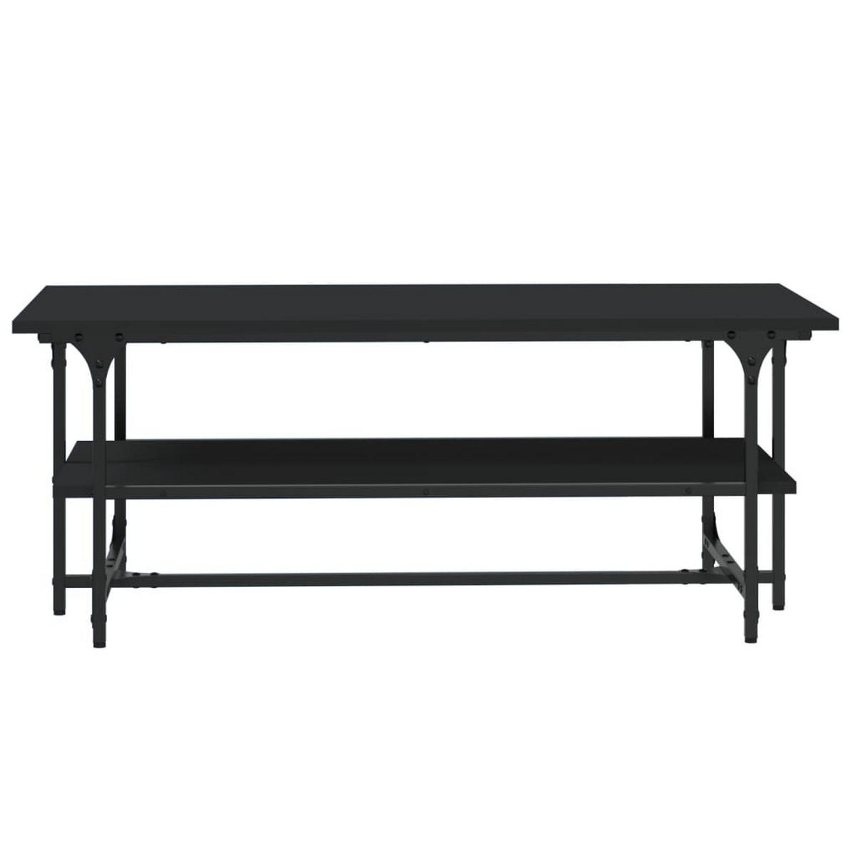 COUCHTISCH Schwarz 100x50x40 cm Holzwerkstoff - Schwarz, Holzwerkstoff (100/50/40cm) - furnicato