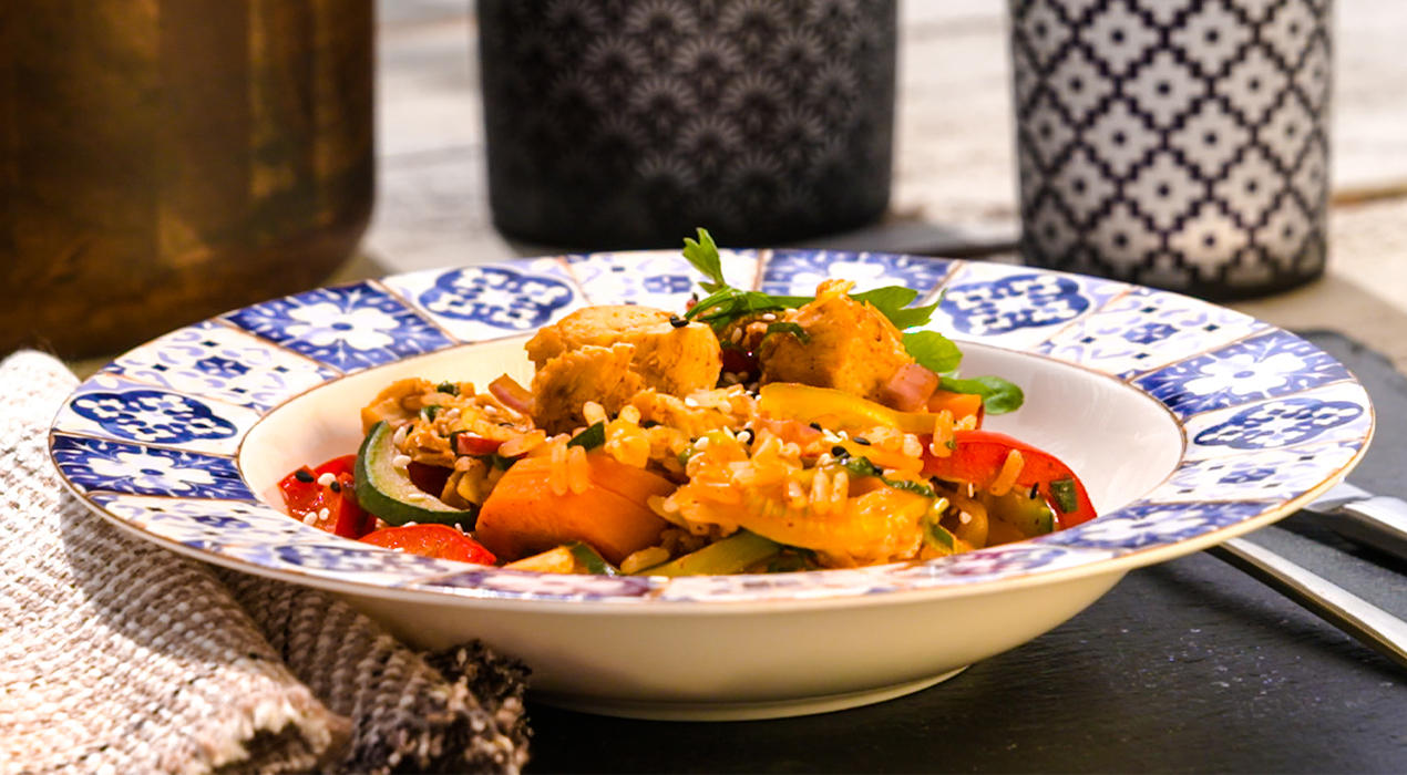 XXXLecker-Curryreis-mit-Haehnchen