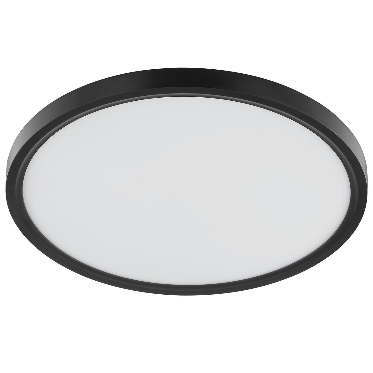 LED DECKENLEUCHTE Galo Weiß/Schwarz 40/40/2,5 cm - Multicolor, Kunststoff (40/40/2.5cm) - Brilliant