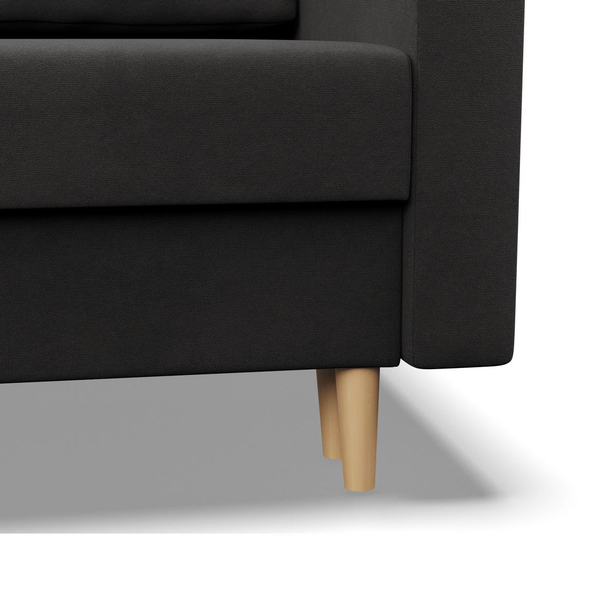 ECKSOFA MIT SCHLAFFUNKTION BLANK, Grau - Grau, Textil (223/140cm) - Mebligo
