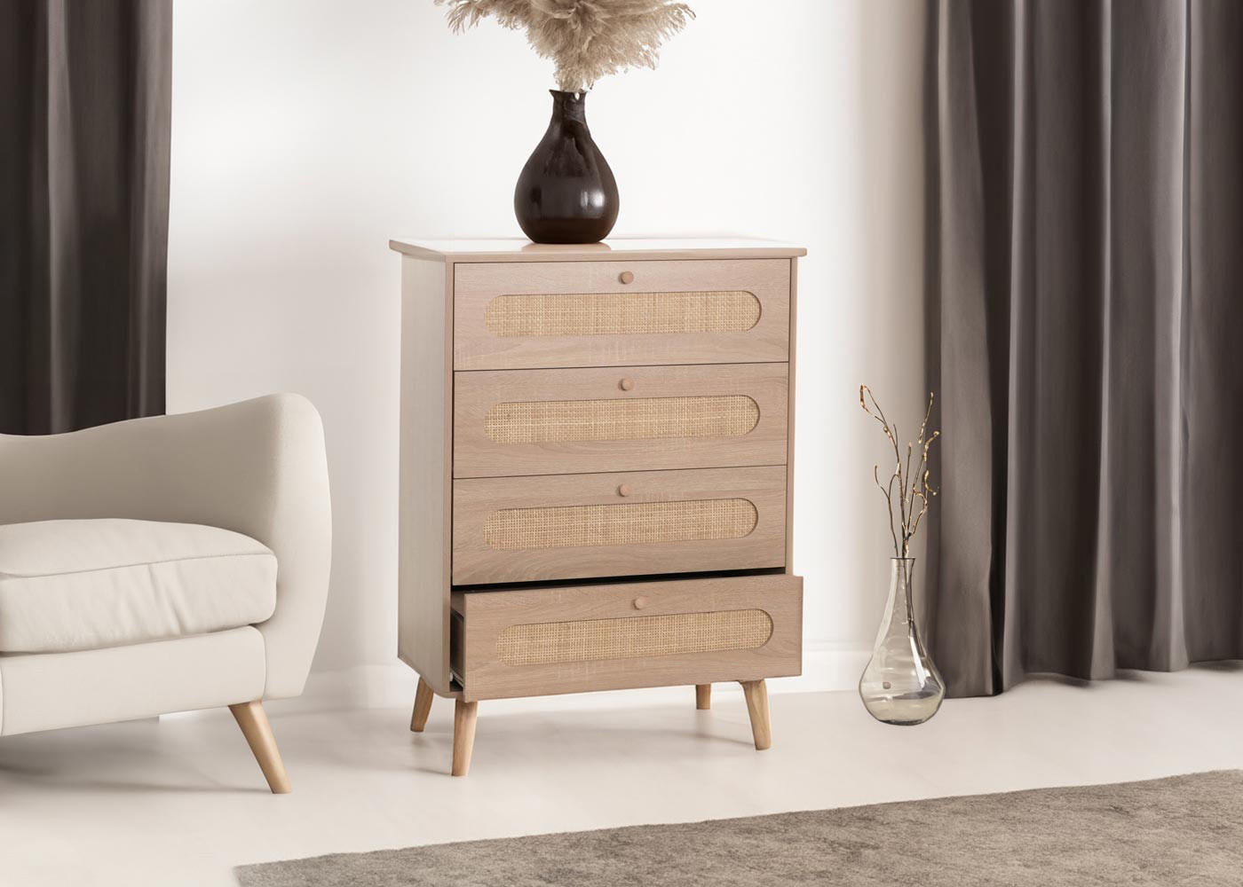KOMMODE Braun - Braun, Holz (71/101/42cm) - MCW