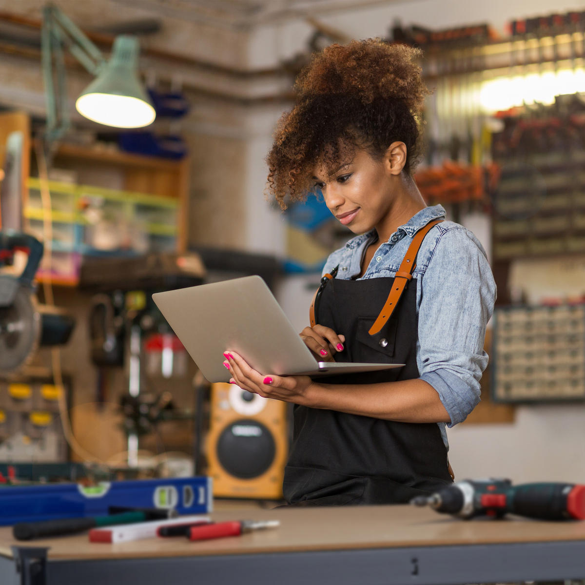 WERKBANK - Multicolor, Holzwerkstoff/Metall (150/92/60cm) - Relaxdays